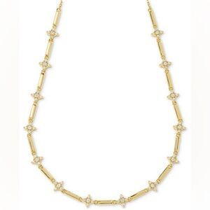 NWOT Holland Gold Strand Necklace in White
CZ